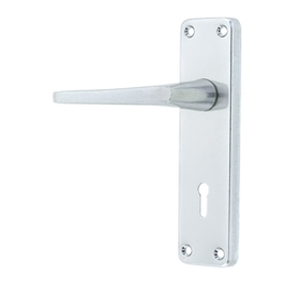 M5C41 - 2 Lever Lockset 6" Al Slvr